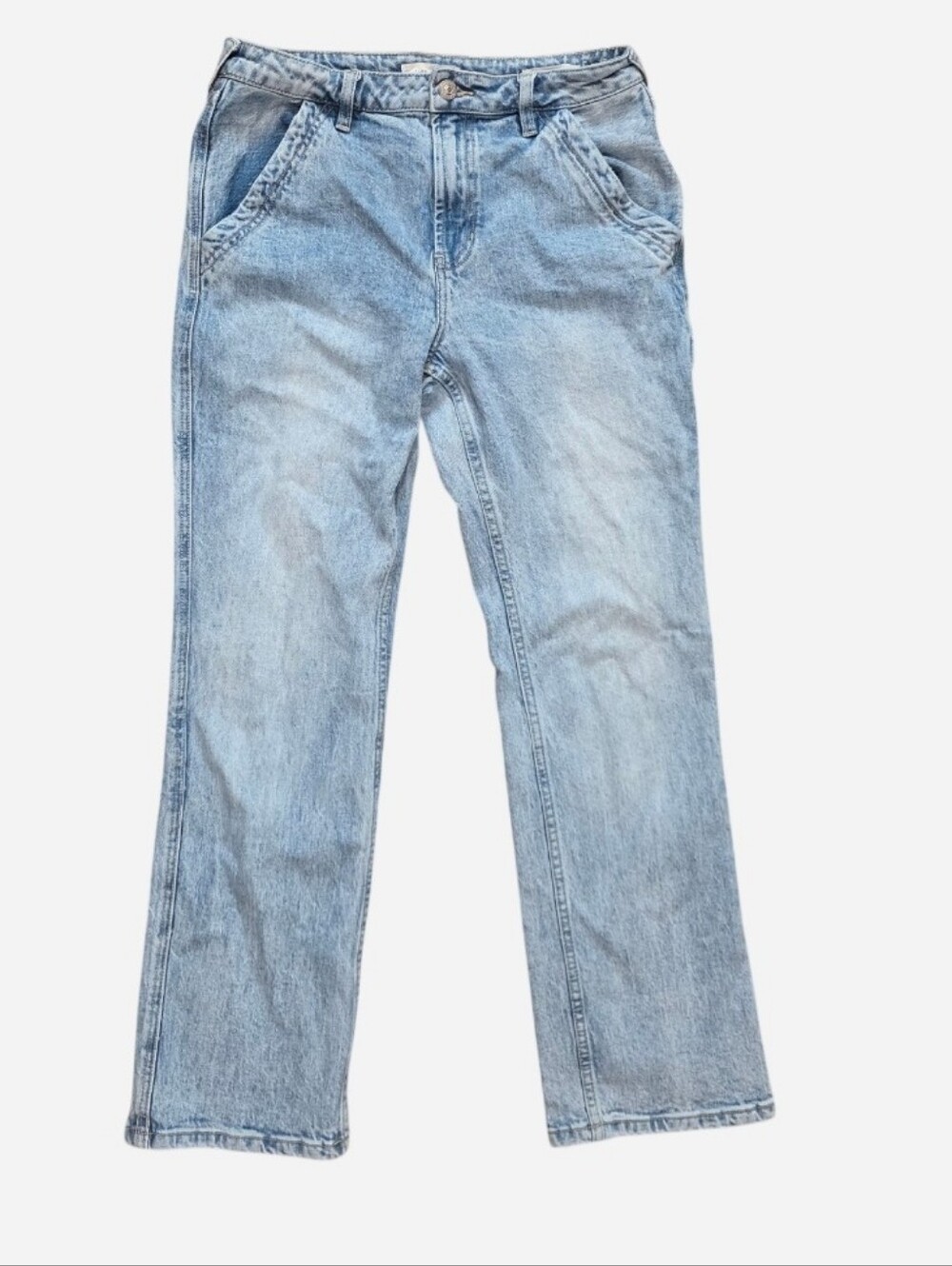 Cleo + Wolf High Rise Straight Leg Jeans